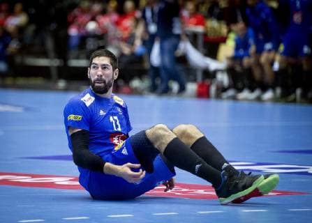 Nikola Karabatic of France during the men s IHF Handball World Championship bronze medal match between Germany France in Herning Denmark on Sunday Jan 27 2019 Herning Denmark,  Copyright: Scanpix LiselottexSabroex COP101 spdk20190127-163403-L