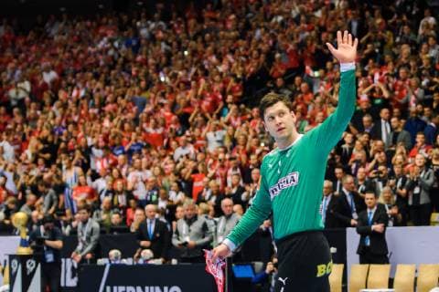 190127 Goalkeeper Niklas Landin of Denmark ahead of the IHF World Handball Championship final between Norway and Denmark on January 27 2019 in Herning Photo Ludvig Thunman BILDBYR u0081N kod LT 35588,  Copyright: LUDVIGxTHUNMAN BB190127LT072