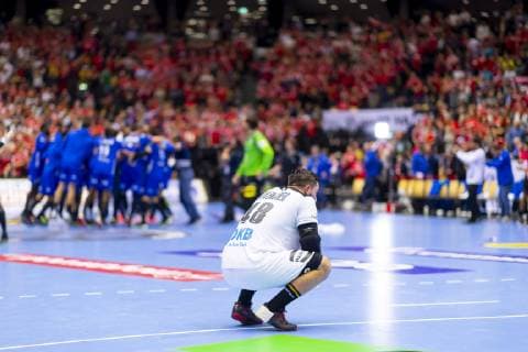 Jannik Kohlbacher No 48 Germany is depressed depressed disappointed Germany vs. France Match for 3rd place Handball IHF Handball World Championship 27 01 19 Herning Denmark Jyske Bank Boxing Copyright: xAgentur54Gradx xFelixxKoenigx