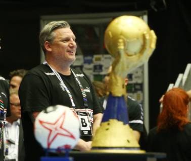 Coach Nikolaj Jacobsen World Cup Trophy Sport Handball World Championship World Championship Mens Final Season 2018 2019 27 01 2019 Norway NOR v Denmark DEN