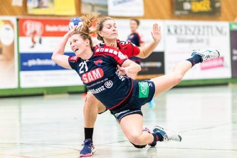 Saskia Putzke SG H2Ku Herrenberg Kuties 21 Marleen Kadenbach HL Buchholz 08 Rosengarten 07 SG H2Ku Herrenberg Kuties vs. HL Buchholz 08 Rosengarten Luchse Handball 2 Bundesliga Women HBF Season 18 19 27 01 2019 SG H2Ku Herrenberg Kuties vs. HL Buchholz 08 Rosengarten Luchse Handball 2 Bundesliga Women HBF Season 18 19 27 01 2019 Herrenberg Kuties vs. HL Buchholz 08 Rosengarten Luchse Handball 2 Bundesliga Women HBF Season 18 19 27 01 2019 Herrenberg Copyright: xEibner-Pressefoto WolfgangxFrankx SGH