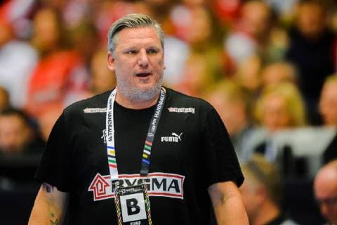 190127 Nikolaj Jacobsen head coach of Denmark during the IHF World Handball Championship final between Norway and Denmark on January 27 2019 in Herning Photo Ludvig Thunman BILDBYR u0081N kod LT 35588,  Copyright: LUDVIGxTHUNMAN BB190127LT086