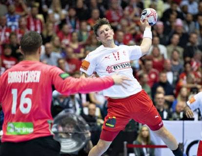 Lasse Svan of Denmark during the mens IHF Handball World Championship gold medal match between Denmark and Norway in Herning Denmark Sunday Jan 27 2019 Herning Jylland Denmark,  Copyright: HenningxBagger HenningxBaggerx COP102 spdk20190127-181644-L