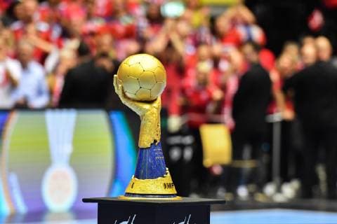 190127 The World Cup trophy after the IHF World Handball Championship final between Norway and Denmark on January 27 2019 in Herning Photo Ludvig Thunman BILDBYR u0081N kod LT 35588,  Copyright: LUDVIGxTHUNMAN BB190127LT137