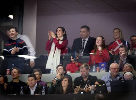 The Royal family before the men s IHF Handball World Championship finale between Denmark Norway in Herning Denmark on Sunday Jan 27 2019 Herning Denmark,  Copyright: Scanpix LiselottexSabroex COP102 spdk20190127-215013-L