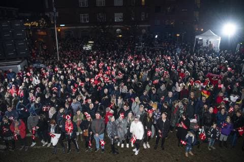The danish team is celebrated at Herning Kongrescenter after the men s IHF Handball World Championship final match between Norway and Denmark in Herning Denmark on Sunday Jan 27 2019 Herning Denmark,  Copyright: BoxAmstrup BoxAmstrupx COP110 spdk20190127-235012-L