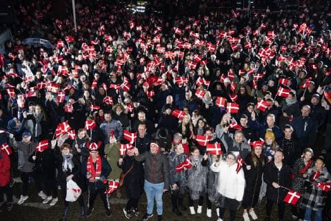 The danish team is celebrated at Herning Kongrescenter after the men s IHF Handball World Championship final match between Norway and Denmark in Herning Denmark on Sunday Jan 27 2019 Herning Denmark,  Copyright: BoxAmstrup BoxAmstrupx COP110 spdk20190127-235028-L