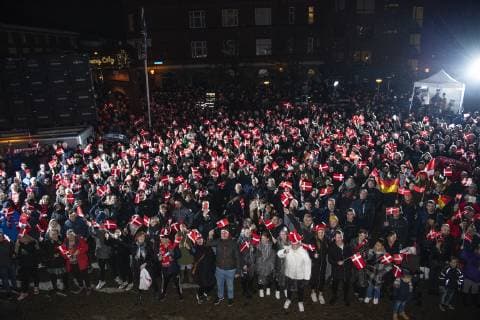 The danish team is celebrated at Herning Kongrescenter after the men s IHF Handball World Championship final match between Norway and Denmark in Herning Denmark on Sunday Jan 27 2019 Herning Denmark,  Copyright: BoxAmstrup BoxAmstrupx COP110 spdk20190127-235249-L