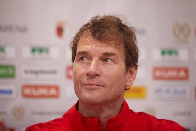 Jens Lehmann Co Trainer FC Augsburg Press Conference FC Augsburg Press Conference Introduction Jens Lehmann Season 2018 2019 29 01 2019
