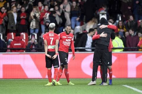 24 MARCUS COCO (EAG) - JOIE FOOTBALL : Guingamp vs Monaco - Coupe de la Ligue BKT - 29 01 2019 AnthonyBIBARD FEP Panoramic 