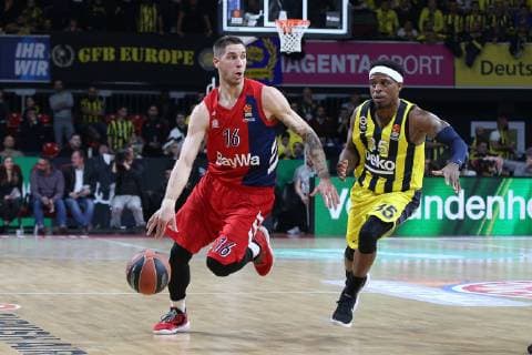 l r in duel action with Stefan Jovic 16 FC Bayern Basketball and Ali Muhammed 35 Fenerbahce Istanbul FC Bayern Basketball vs. Fenerbahce Istanbul Basketball Euroleague 31 01 2019 Munich Bayern Germany Copyright: xkolbert-press ChristianxKolbertx