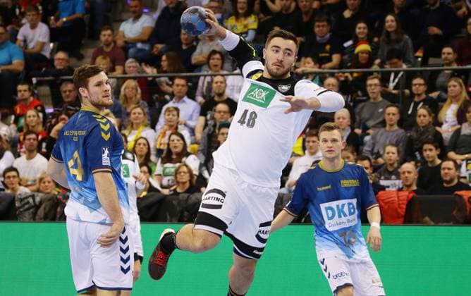 Stuttgart Handball All Star Game 2019 All Star Team vs. German National Team Jannik Kohlbacher Deut