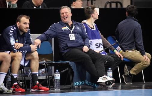 DKB Handball Bundesliga All Star Game 2019 Germany Stuttgart 01 02 2019 Handball DKB Handball Bundesliga All Star Game 2019 German Handball National Team World Team DBK HBL Matthias Musche