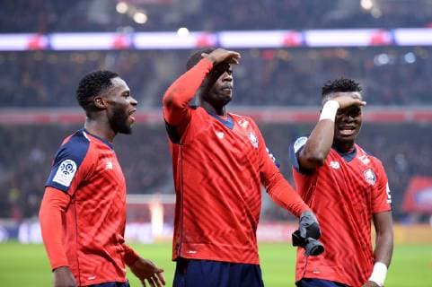 19 NICOLAS PEPE (LIL) - JOIE FOOTBALL : Lille vs Nice - Ligue 1 Conforama - 01 02 2019 FEP Panoramic 