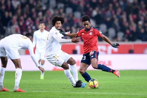 23 THIAGO MENDES (LIL) - 31 DANTE (NICE) FOOTBALL : Lille vs Nice - Ligue 1 Conforama - 01 02 2019 FEP Panoramic 