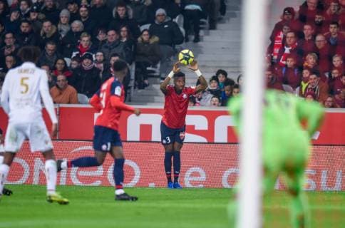 Youssouf Kone ( LOSC ) FOOTBALL : Lille OSC vs OGC Nice - Ligue 1 - Lille - 01 02 2019 FedericoPestellini Panoramic 