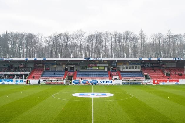 Voith Arena about one hour before kick-off 1 FC Heidenheim 1846 SG Dynamo Dresden Soccer 2 League Season 2018 2019 20 Matchday Voith Arena Heidenheim 02 February 2019