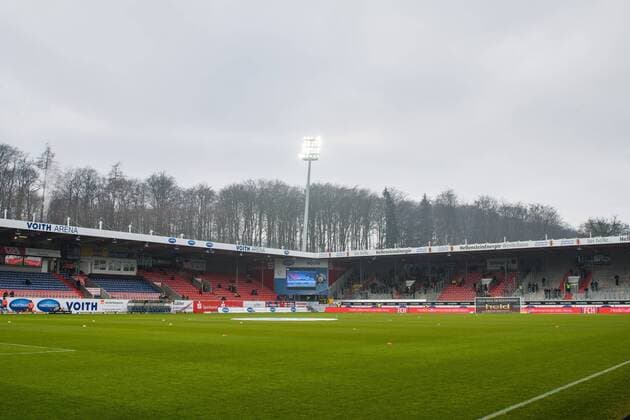 Voith Arena about one hour before kick-off 1 FC Heidenheim 1846 SG Dynamo Dresden Soccer 2 League Season 2018 2019 20 Matchday Voith Arena Heidenheim 02 February 2019