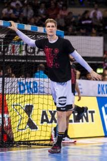 Stuttgart Germany 01 February 2019 All Star Game 2019 Germany vs. All Star Team Finn Lemke Germany MT Melsungen Stuttgart Porsche Arena Baden Württemberg Germany
