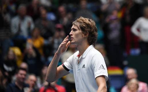 DAVIS CUP QUALIFIERS Germany Hungary in Frankfurt Germany 4 Match Alexander Zverev Germany Gabor Borsos Hungary