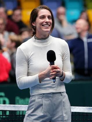 BAU 02 02 2019 Frankfurt Tennis Davis Cup Germany vs. Hungary Andrea Petkovic