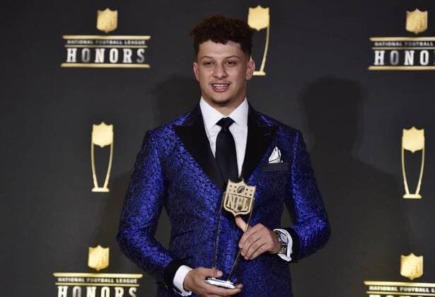 Sport Themen der Woche KW05 Sport Bilder des Tages Patrick Mahomes of the Kansas City Chiefs was awarded Most Valuable Player at the NFL American Football Herren USA Honors during Super Bowl LIII week in Atlanta on February 2, 2019.  SBP201902029062 DAVIDxTULIS
