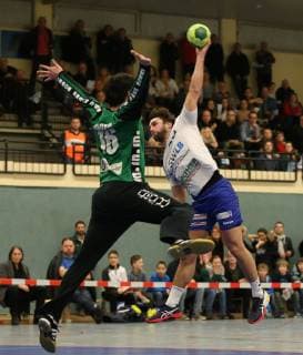 Kornwestheim Handball SV Salamander Kornwestheim vs. TGS Pforzheim Jonathan Binder TGS Peter Jungwirth Korn