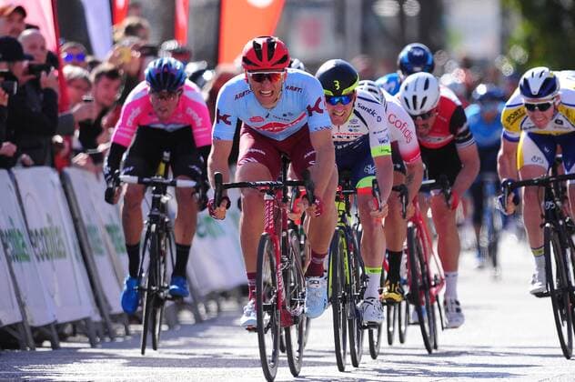 Marcel Kittel GER Team Katusha Alpecin wins the last day of the 28 Mallorca Challenge 2019 Final Arrival Finish Finish Sprint Mass Sprint Finish Winner Jubilation Joy Emotions Action Racing Scene Landscape horizontal Event Event 28 Mallorca Challenge Trofeo Playa de Palma Playa de Palma to Palma 159 6 km Location Palma de Mallorca Region Mallorca Baleares Land Country Spain Spain Date Date 03 02 2019 Stiehl Photography