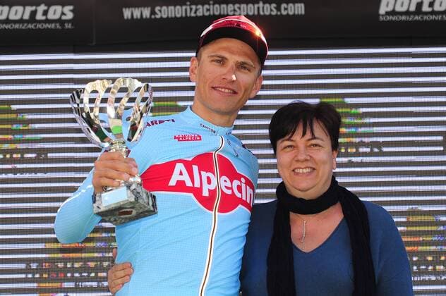 Marcel Kittel GER Team Katusha Alpecin wins the last day of the 28 Mallorca Challenge 2019 and can be celebrated on the podium Podium Jubilee Joy Emotions Landscape horizontal Event Event 28 Mallorca Challenge Trofeo Playa de Palma Playa de Palma after to Palma 159 6 km Location Palma de Mallorca Region Mallorca Baleares Land Country Spain Spain Date Date 03 02 2019 Stiehl Photography