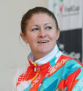 Team captain Tatiana Poutchek BLR