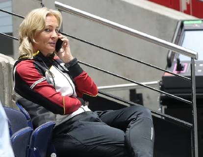 Barbara Rittner GER on the phone