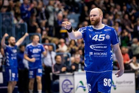 1 Handball Bundesliga VfL Gummersbach The Owls Ludwigshafen 07 02 2019 Alexander Becker 45 VfL Gummersbach 1 Handball Bundesliga VfL Gummersbach The Owls Ludwigshafen Gummersbach Schwalbe arena