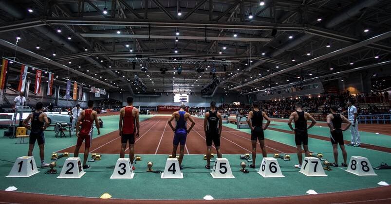 Erfurt Indoor 2019 6 National Indoor Meeting on 25 01 19 Start 60m preliminary Men Erfurt Thuringia Germany RNMS