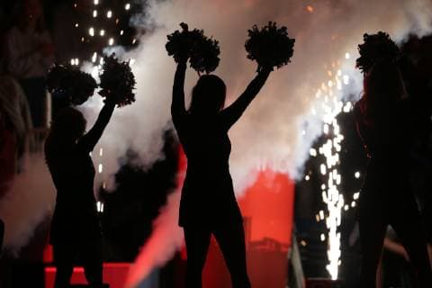 Cheerleader of TUSEM Essen at the game TUSEM Essen vs. Dessau Rosslauer HV Handball 2 Bundesliga 08 02 2019 TUSEM Essen vs. Dessau Rosslauer HV Handball 2 Bundesliga 08 02 2019 Essen Copyright: xEIBNER MarioxHommesx EP_MHS