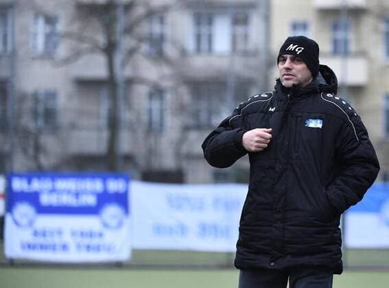 Soccer Men Season 2018 2019 Quarterfinals in Berlin AOK Landespokal Blue White 90 BFC Dynamo 0 1 Coach Marco Gebhardt BW 90 03 02 2019 Copyright: xMatthiasxKochx