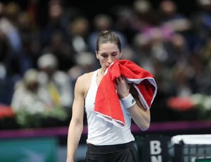 Andrea Petkovic GER disappointed