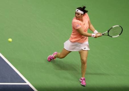 TENNIS - ITF Fed Cup LUXEMBOURG,LUXEMBOURG,09.FEB.19 - Tennis - ITF Fed Cup, Luxembourg vs Tunisia. Image shows Ons Jabeur (TUN). GEPAxpictures xWalterxLuger
