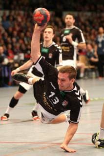 Handball 2 Handball Bundesliga 2018 2019 Handball Sportverein Hamburg vs Balingen Weilstetten Niklas Weller Handball Sportverein Hamburg successful goalscoring Sporthalle Hamburg Hamburg Hamburg