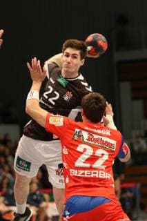 Handball 2 Handball Bundesliga 2018 2019 Handball Sportverein Hamburg vs Balingen Weilstetten Philipp Bauer Handball Sportverein Hamburg Jona Schoch Balingen Weilstetten Sporthalle Hamburg Hamburg Hamburg
