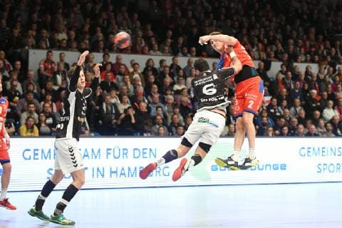 Rene Zobel HBW Balingen Weilstetten at goal throw Handball 2 League Handball Sports Club Hamburg HBW Balingen Weilstetten 10 02 2019 Hamburg Copyright: xEIBNER Michaelisx EP_eer