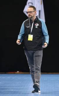 10 02 2019 Germany Bietigheim Handball EHF Cup Womens Season 2018 2019 SG BBM Bietigheim vs Sports Club Magura Cisnadie Coach Martin Albertsen BBM