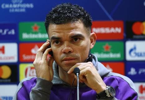 February 11, 2019 - Rome, Italy - FC Porto press conference PK Pressekonferenz and training - Champions League.Pepe of Porto at Olimpico Stadium in Rome, Italy on February 11, 2019. FC Porto Press Conference And Training - Champions League  - ZUMAn230 20190211_zaa_n230_393 Copyright: xMatteoxCiambellix
