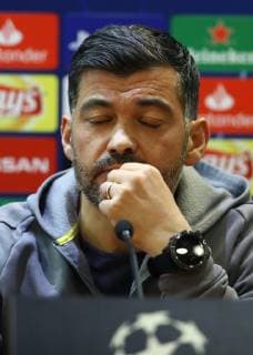February 11, 2019 - Rome, Italy - FC Porto press conference PK Pressekonferenz and training - Champions League.Manager of Porto Sergio Conceicao at Olimpico Stadium in Rome, Italy on February 11, 2019. FC Porto Press Conference And Training - Champions League  - ZUMAn230 20190211_zaa_n230_386 Copyright: xMatteoxCiambellix