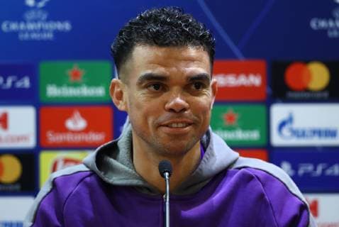 February 11, 2019 - Rome, Italy - FC Porto press conference PK Pressekonferenz and training - Champions League.Pepe of Porto at Olimpico Stadium in Rome, Italy on February 11, 2019. FC Porto Press Conference And Training - Champions League  - ZUMAn230 20190211_zaa_n230_392 Copyright: xMatteoxCiambellix