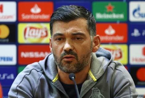 February 11, 2019 - Rome, Italy - FC Porto press conference PK Pressekonferenz and training - Champions League.Manager of Porto Sergio Conceicao at Olimpico Stadium in Rome, Italy on February 11, 2019. FC Porto Press Conference And Training - Champions League  - ZUMAn230 20190211_zaa_n230_399 Copyright: xMatteoxCiambellix