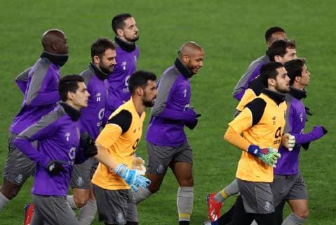 February 11, 2019 - Rome, Italy - FC Porto press conference PK Pressekonferenz and training - Champions League.Porto trains on the pitch at Olimpico Stadium in Rome, Italy on February 11, 2019. FC Porto Press Conference And Training - Champions League  - ZUMAn230 20190211_zaa_n230_406 Copyright: xMatteoxCiambellix