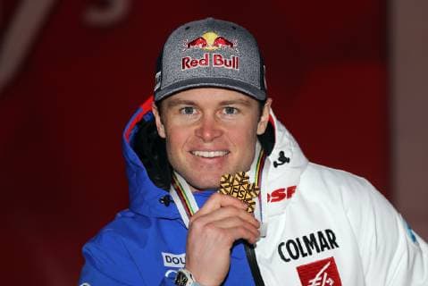 FIS Alpine World Championships 2019 Super combination of men Alexis Pinturault FRA wins the gold medal in the Super combination Are Sweden World Championship course