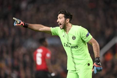 01 GIANLUIGI BUFFON (PSG) FOOTBALL : Manchester United ManU vs Paris SG - Ligue des Champions - 12 02 2019 AnthonyBIBARD FEP Panoramic 
