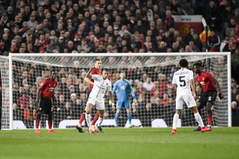 07 KYLIAN MBAPPE (PSG) FOOTBALL : Manchester United ManU vs Paris SG - Ligue des Champions - 12 02 2019 AnthonyBIBARD FEP Panoramic 