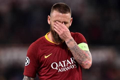 Daniele De Rossi of AS Roma reacts Roma 12-2-2019 Stadio Olimpico Football Champions League 2018 2019 round of 16 1st leg AS Roma - Porto Foto Andrea Staccioli Insidefoto andreaxstaccioli